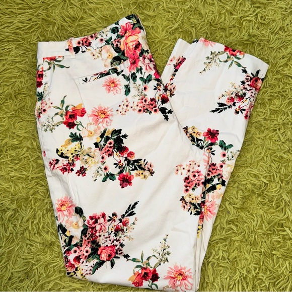 Tommy Hilfiger spring flowers trousers lined with satin - Picture 2 of 3